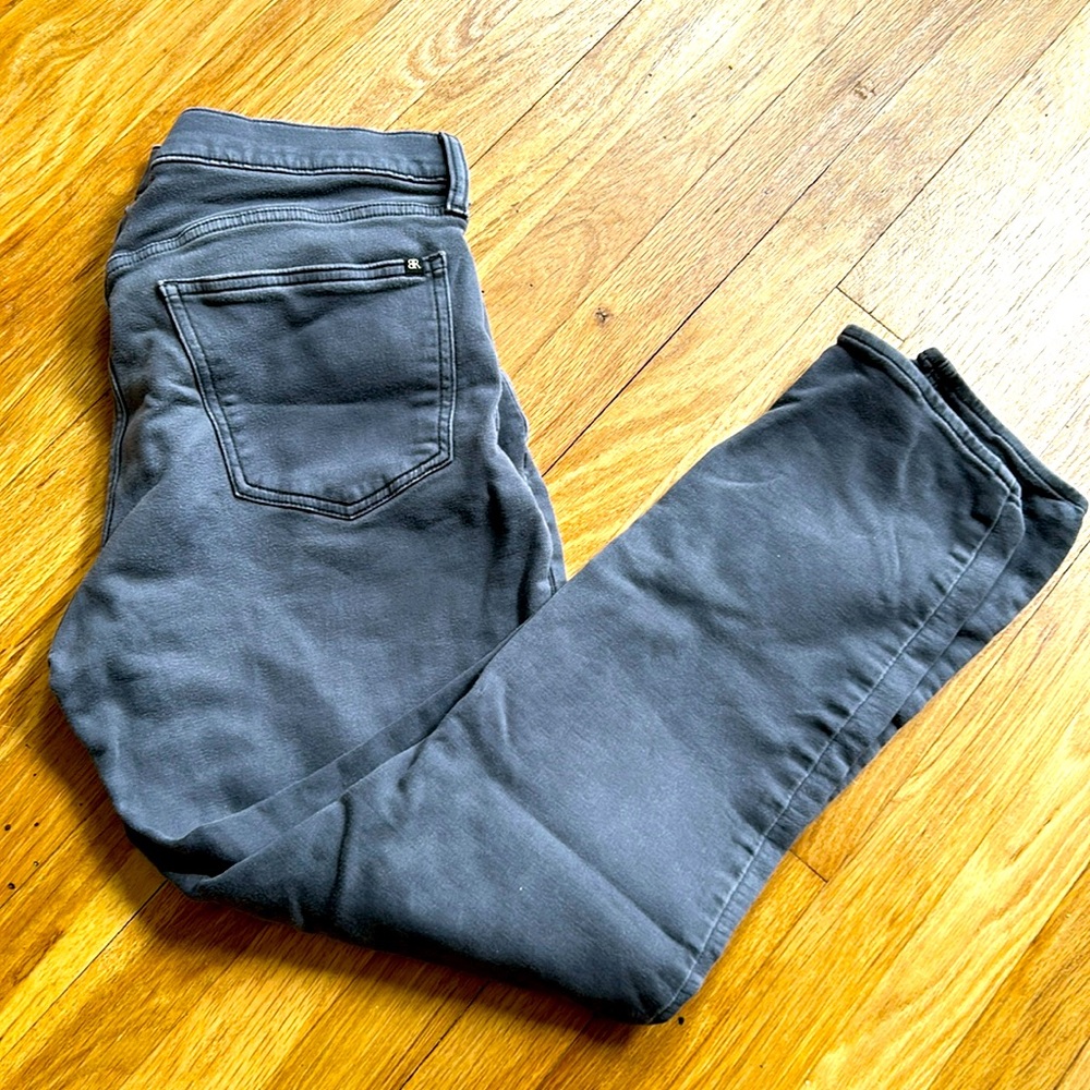 Banana Republic Gray 5-pocket Cotton Chino Pants Sz 34/30
